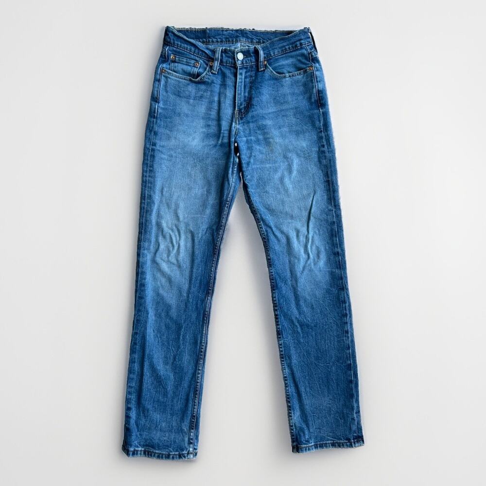 Levi's 514 Straight Fit Jeans Men's Size 29x32 Medium Wash Broken-In Faded Soft